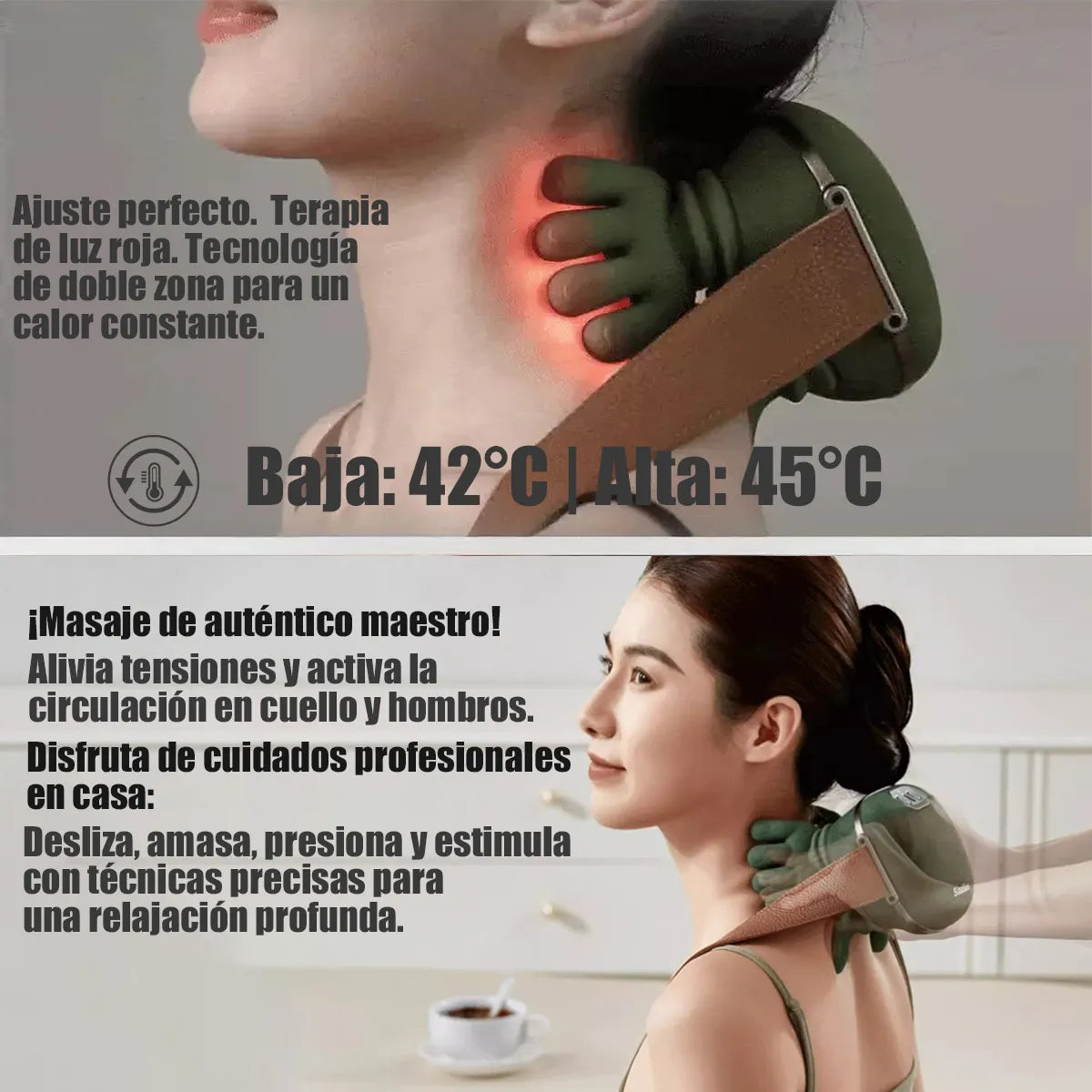 Masajeador Eléctrico Dedos 4D Portátil