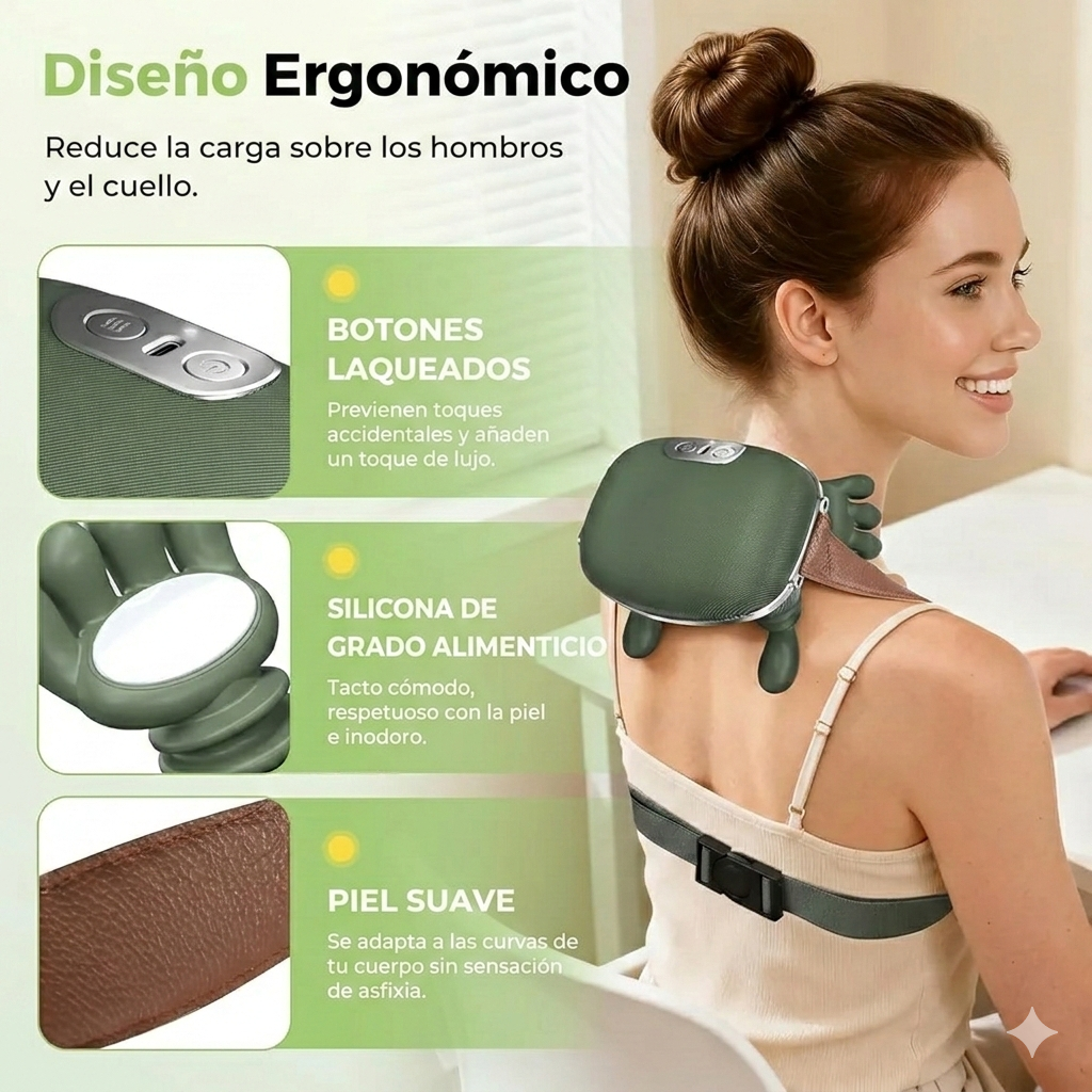 Masajeador Eléctrico Dedos 4D Portátil