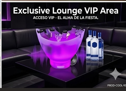 Hielera Parlante LED RGB Bluetooth 7L