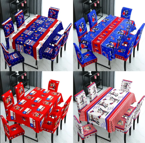 Set 18 Mantel + 6Fundas de silla