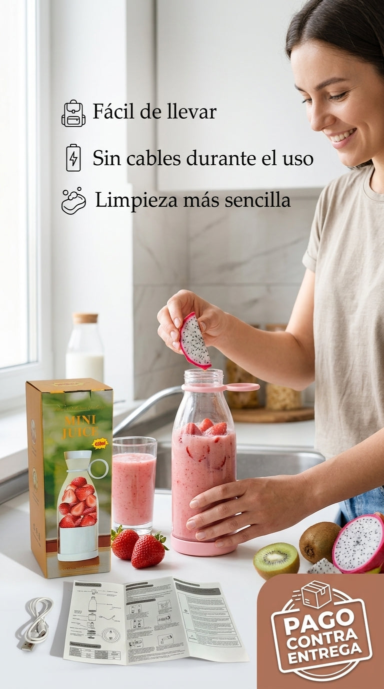 Mini Licuadora Rápida Portátil 350 Ml