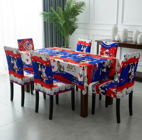 Set 18 Mantel + 6Fundas de silla